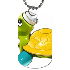 Turtle Sea Turtle Leatherback Turtle Dog Tag (two Sides) by Sapixe