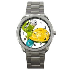 Turtle Sea Turtle Leatherback Turtle Sport Metal Watch by Sapixe