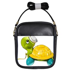 Turtle Sea Turtle Leatherback Turtle Girls Sling Bags by Sapixe