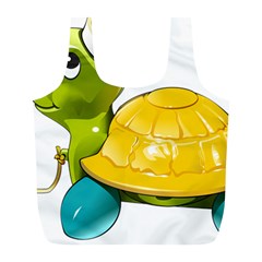 Turtle Sea Turtle Leatherback Turtle Full Print Recycle Bags (l)  by Sapixe