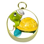 Turtle Sea Turtle Leatherback Turtle Gold Compasses Front