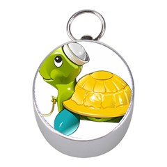 Turtle Sea Turtle Leatherback Turtle Mini Silver Compasses by Sapixe