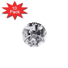 Steampunk Steam Punk Lion Door 1  Mini Magnet (10 Pack)  by Sapixe