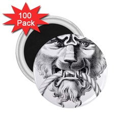 Steampunk Steam Punk Lion Door 2 25  Magnets (100 Pack)  by Sapixe