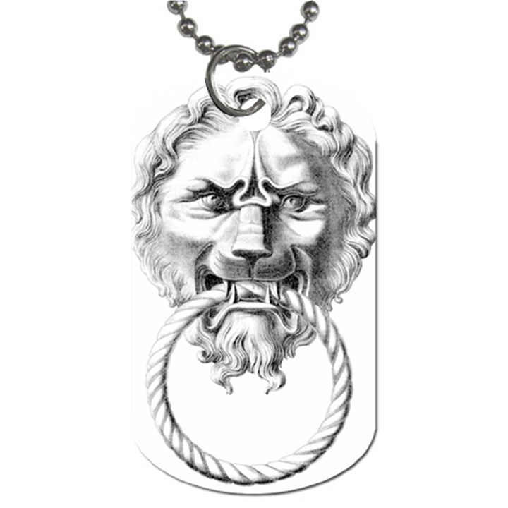 Steampunk Steam Punk Lion Door Dog Tag (One Side)