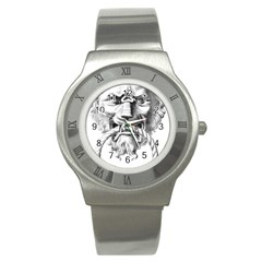 Steampunk Steam Punk Lion Door Stainless Steel Watch by Sapixe