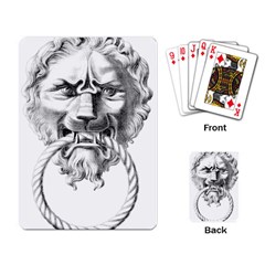 Steampunk Steam Punk Lion Door Playing Card by Sapixe