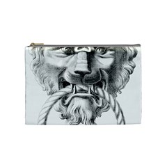 Steampunk Steam Punk Lion Door Cosmetic Bag (medium)  by Sapixe