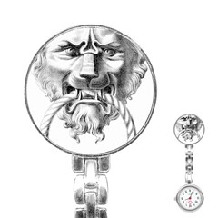 Steampunk Steam Punk Lion Door Stainless Steel Nurses Watch by Sapixe