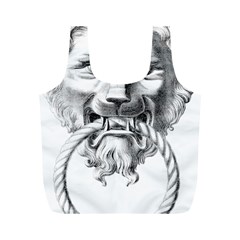 Steampunk Steam Punk Lion Door Full Print Recycle Bags (m)  by Sapixe