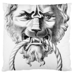 Steampunk Steam Punk Lion Door Large Flano Cushion Case (two Sides) by Sapixe