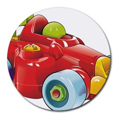 Car Vehicle Racing Car Formula Round Mousepads by Sapixe