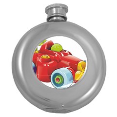 Car Vehicle Racing Car Formula Round Hip Flask (5 Oz) by Sapixe