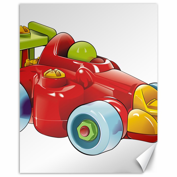 Car Vehicle Racing Car Formula Canvas 11  x 14  