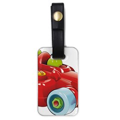 Car Vehicle Racing Car Formula Luggage Tags (one Side)  by Sapixe