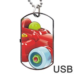 Car Vehicle Racing Car Formula Dog Tag Usb Flash (one Side) by Sapixe