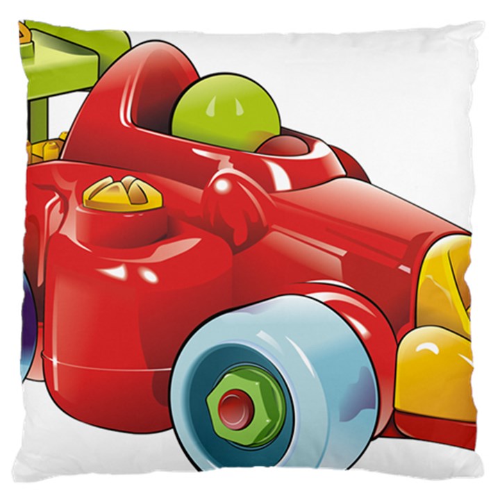 Car Vehicle Racing Car Formula Large Cushion Case (One Side)