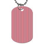 USA Flag Red and White Stripes Dog Tag (Two Sides) Back