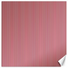 Usa Flag Red And White Stripes Canvas 16  X 16   by PodArtist