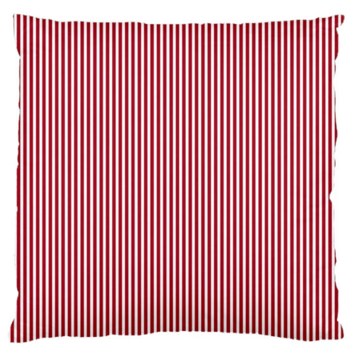 USA Flag Red and White Stripes Large Cushion Case (Two Sides)