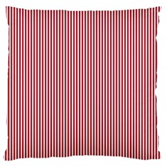 Usa Flag Red And White Stripes Large Flano Cushion Case (one Side) by PodArtist