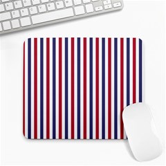 Usa Flag Red White And Flag Blue Wide Stripes Large Mousepads by PodArtist