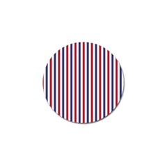 Usa Flag Red White And Flag Blue Wide Stripes Golf Ball Marker by PodArtist