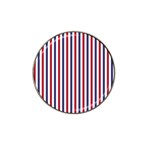 USA Flag Red White and Flag Blue Wide Stripes Hat Clip Ball Marker (4 pack) Front