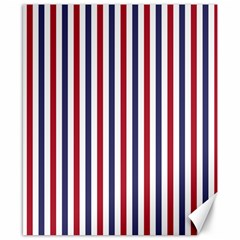 Usa Flag Red White And Flag Blue Wide Stripes Canvas 8  X 10  by PodArtist