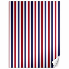 Usa Flag Red White And Flag Blue Wide Stripes Canvas 12  X 16   by PodArtist