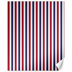 Usa Flag Red White And Flag Blue Wide Stripes Canvas 16  X 20   by PodArtist