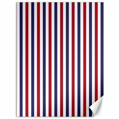 Usa Flag Red White And Flag Blue Wide Stripes Canvas 36  X 48   by PodArtist