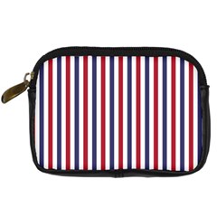 Usa Flag Red White And Flag Blue Wide Stripes Digital Camera Cases by PodArtist