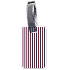 Usa Flag Red White And Flag Blue Wide Stripes Luggage Tags (one Side)  by PodArtist