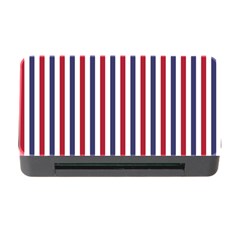 Usa Flag Red White And Flag Blue Wide Stripes Memory Card Reader With Cf by PodArtist