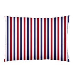 Usa Flag Red White And Flag Blue Wide Stripes Pillow Case (two Sides) by PodArtist