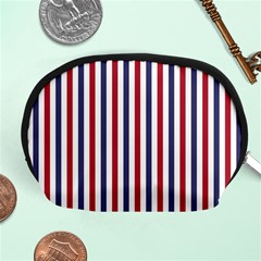 Usa Flag Red White And Flag Blue Wide Stripes Accessory Pouches (medium)  by PodArtist