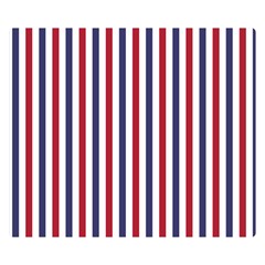 Usa Flag Red White And Flag Blue Wide Stripes Double Sided Flano Blanket (small)  by PodArtist