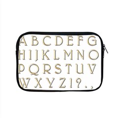 Letters Gold Classic Alphabet Apple Macbook Pro 15  Zipper Case by Sapixe