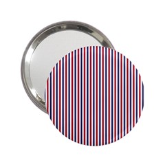 Usa Flag Red And Flag Blue Narrow Thin Stripes  2 25  Handbag Mirrors by PodArtist