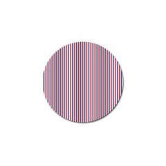 Usa Flag Red And Flag Blue Narrow Thin Stripes  Golf Ball Marker (4 Pack) by PodArtist