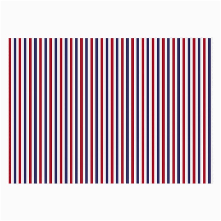 USA Flag Red and Flag Blue Narrow Thin Stripes  Large Glasses Cloth (2-Side)