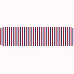 Usa Flag Red And Flag Blue Narrow Thin Stripes  Large Bar Mats by PodArtist