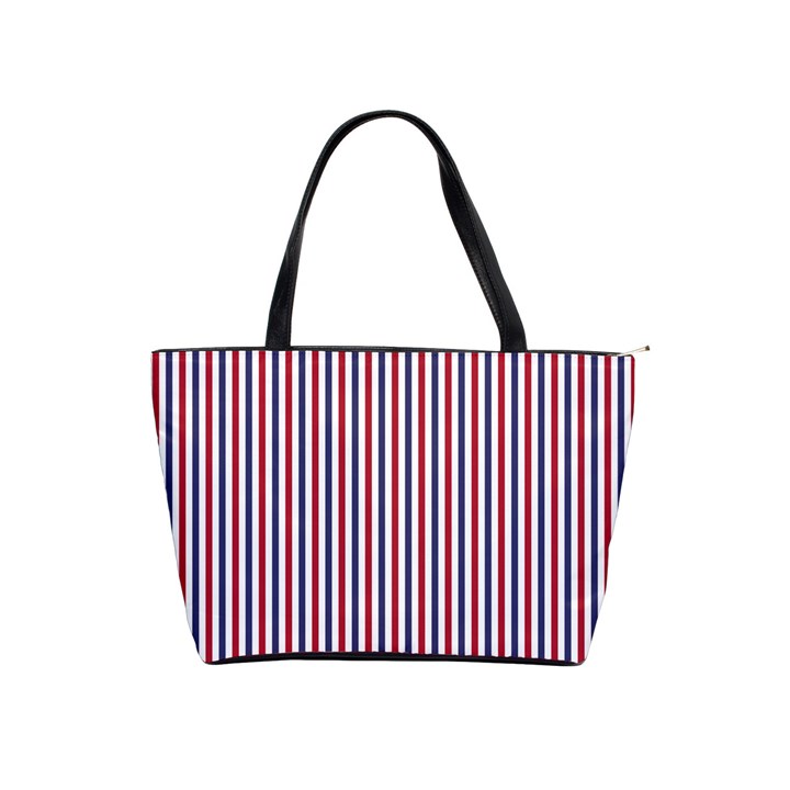 USA Flag Red and Flag Blue Narrow Thin Stripes  Shoulder Handbags