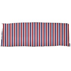 Usa Flag Red And Flag Blue Narrow Thin Stripes  Body Pillow Case (dakimakura) by PodArtist