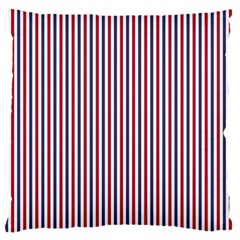 Usa Flag Red And Flag Blue Narrow Thin Stripes  Large Cushion Case (two Sides) by PodArtist