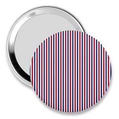 Usa Flag Red And Flag Blue Narrow Thin Stripes  3  Handbag Mirrors by PodArtist