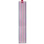 USA Flag Red and Flag Blue Narrow Thin Stripes  Large Book Marks Front