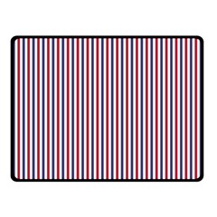 Usa Flag Red And Flag Blue Narrow Thin Stripes  Double Sided Fleece Blanket (small)  by PodArtist