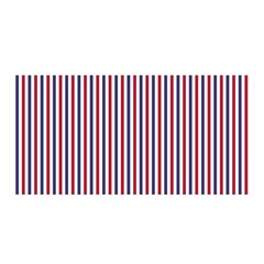 Usa Flag Red And Flag Blue Narrow Thin Stripes  Satin Wrap by PodArtist